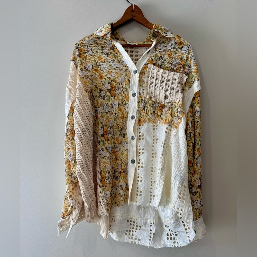 Brand New POL Patchwork Top